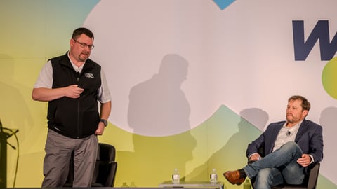 Richard Cashion, Curby's Express Markets, and Gabe Manning, Family Express, talk successes and pitfalls of store projects at the 2024 NACS Show. 