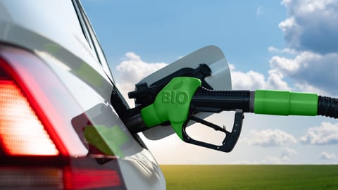 Refueling the car with biofuel; Shutterstock ID 1935960685