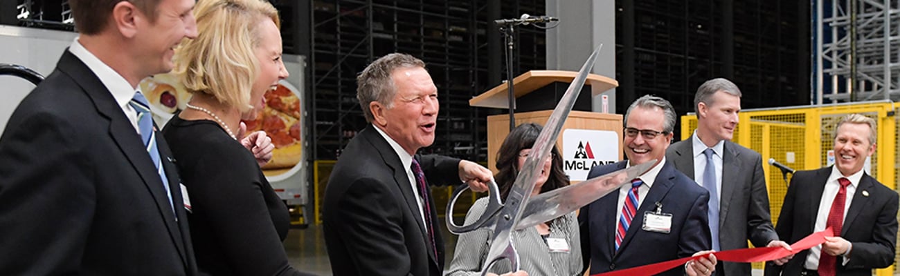 Ribbon-cutting ceremony for McLane's Findlay distribution center