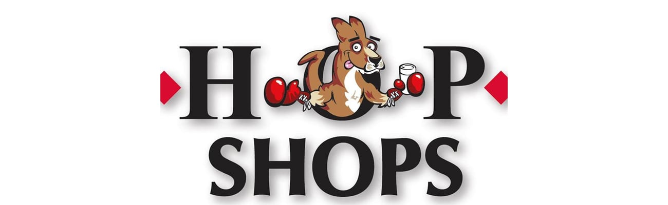 The logo for HOP Shops