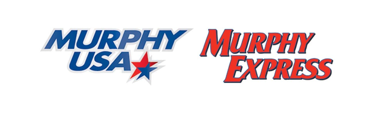 Logos for Murphy USA and Murphy Express