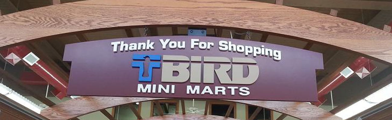 T-Bird Mini Marts banner