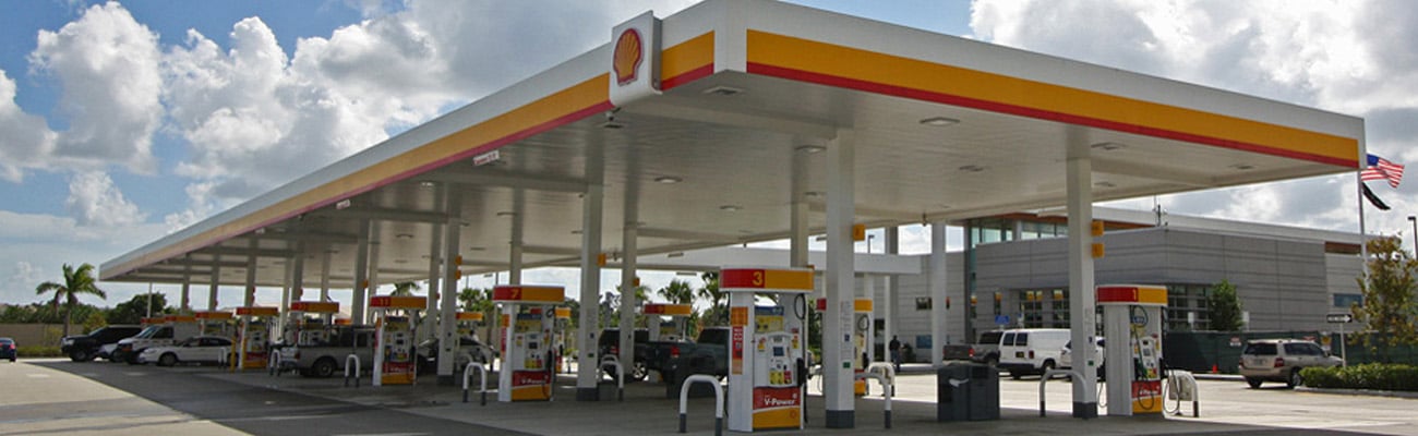 A Shell gas station