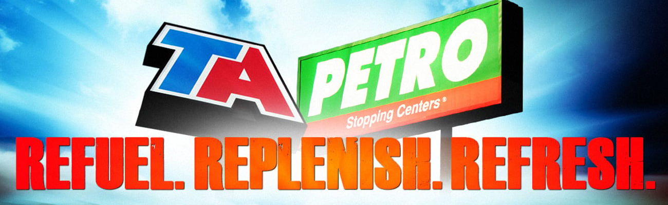 logos for TA and Petro travel centers