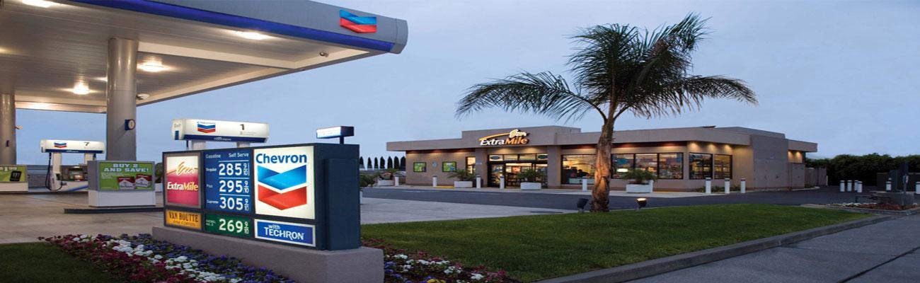 Chevron and ExtraMile convenience store