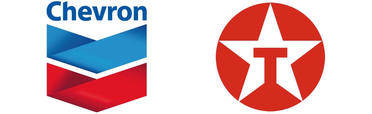 Chevron and Texaco logos