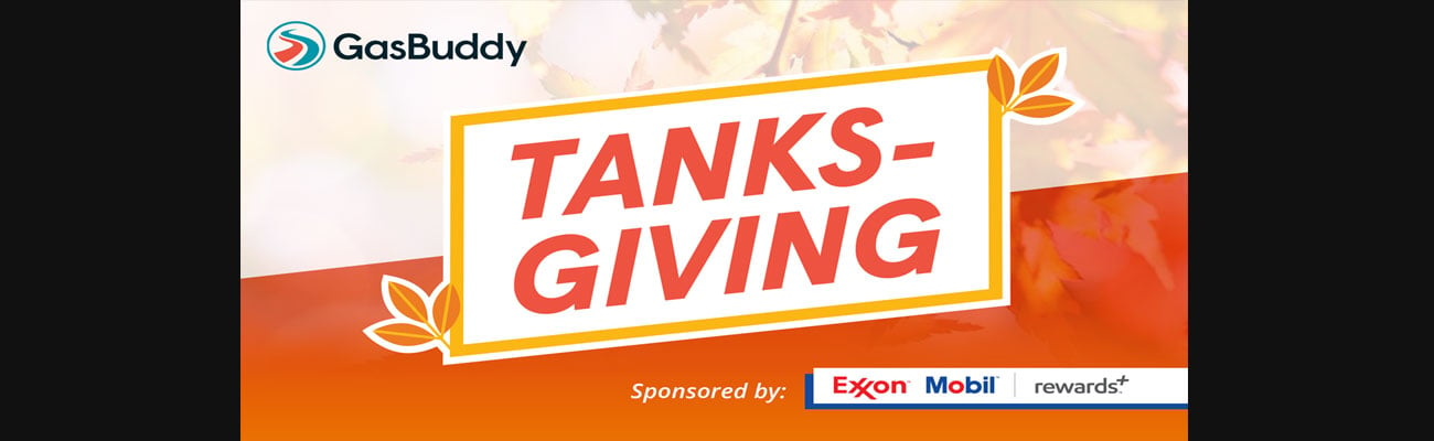 GasBuddy Tanksgiving promo 2018