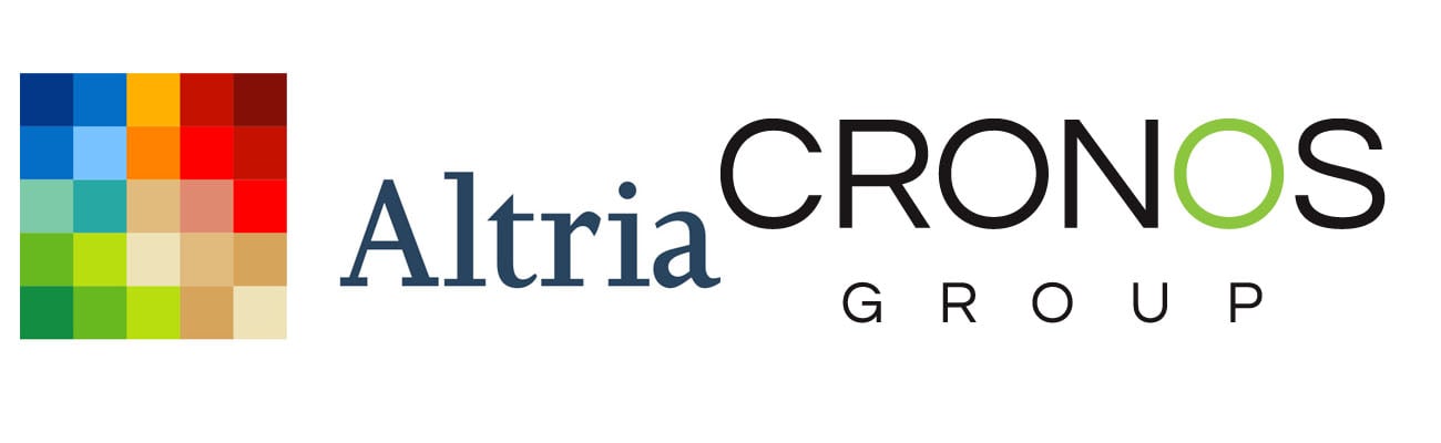 Logos for Altria Group and Cronos Group