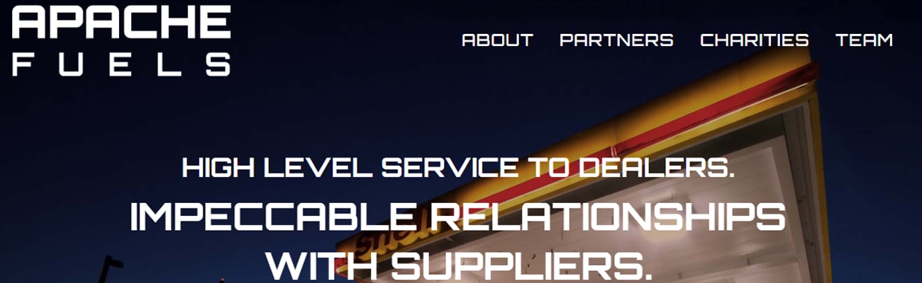 Apache Fuels website