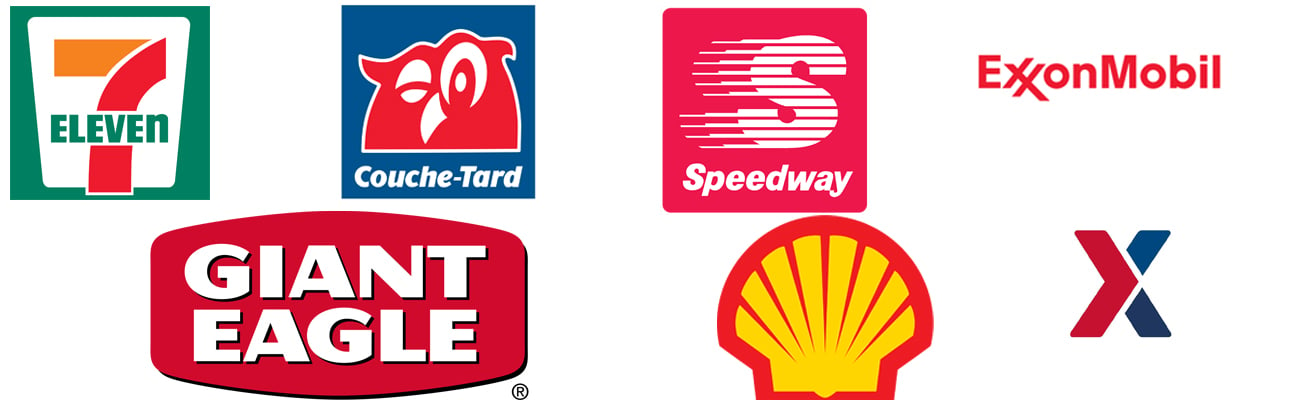 Logos for top convenience store chains