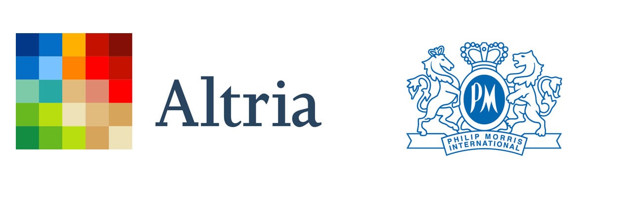 Altria Group and Philip Morris International Logos