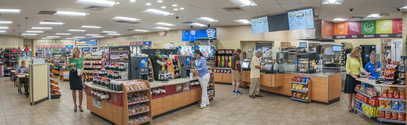 Inside of a Speedway convenience store