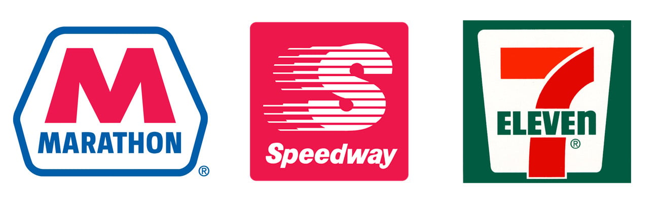 logos for Marathon Petroleum Speedway LLC and 7-Eleven Inc. 