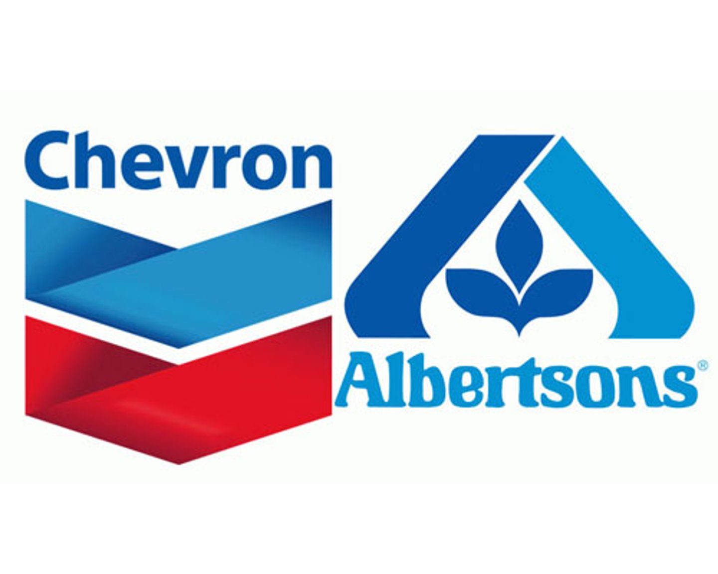 Chevron and Albertsons logos