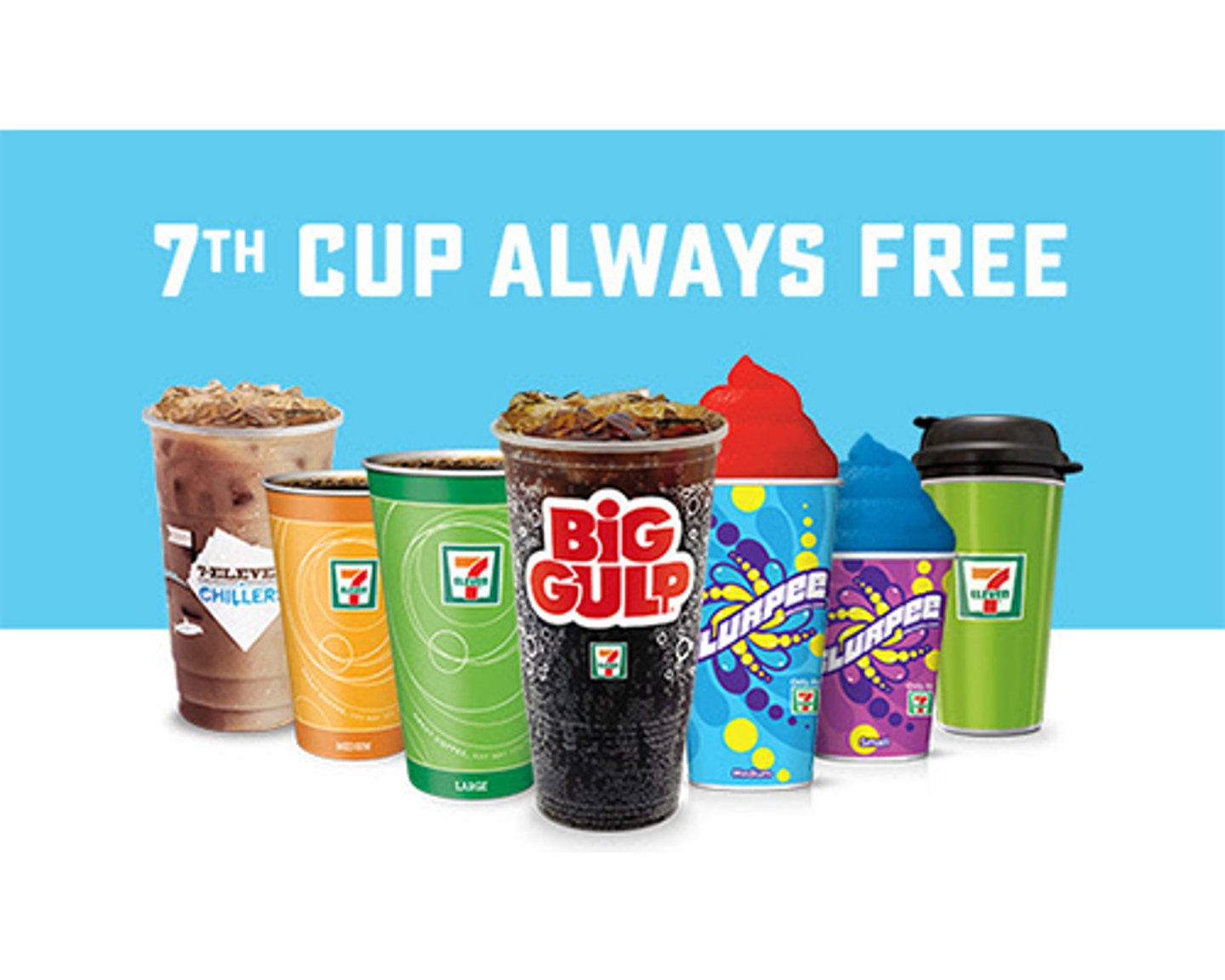 7-Eleven promotion for seventh beverage free