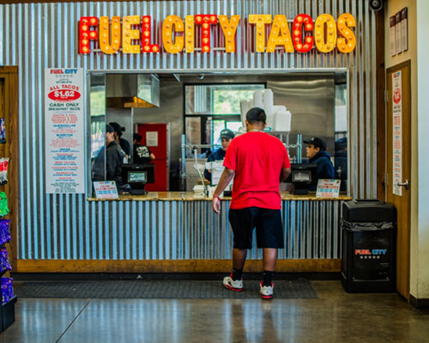 Fuel City Tacos window