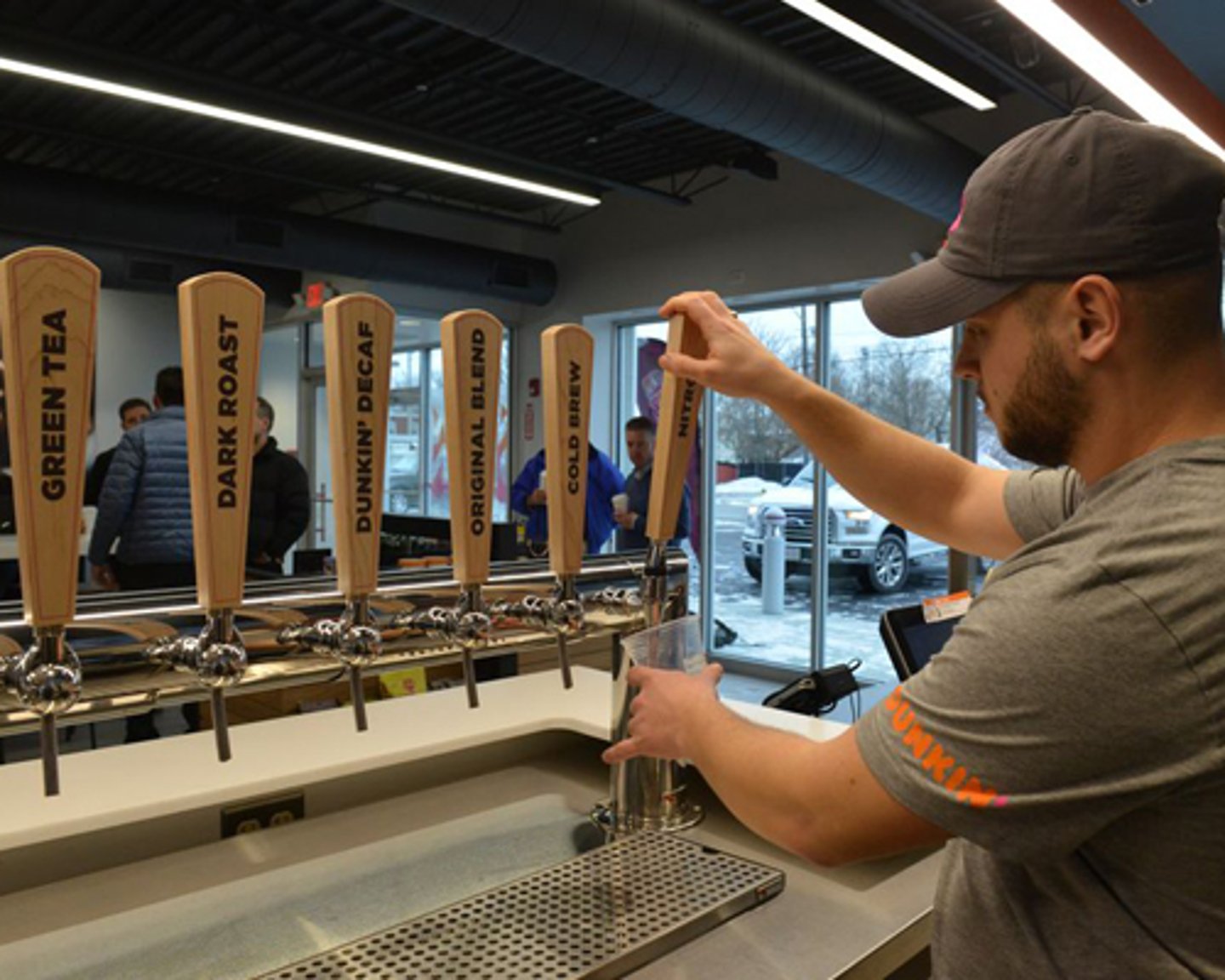 Dunkin' Donuts' signature cold beverages are now served through a tap system 