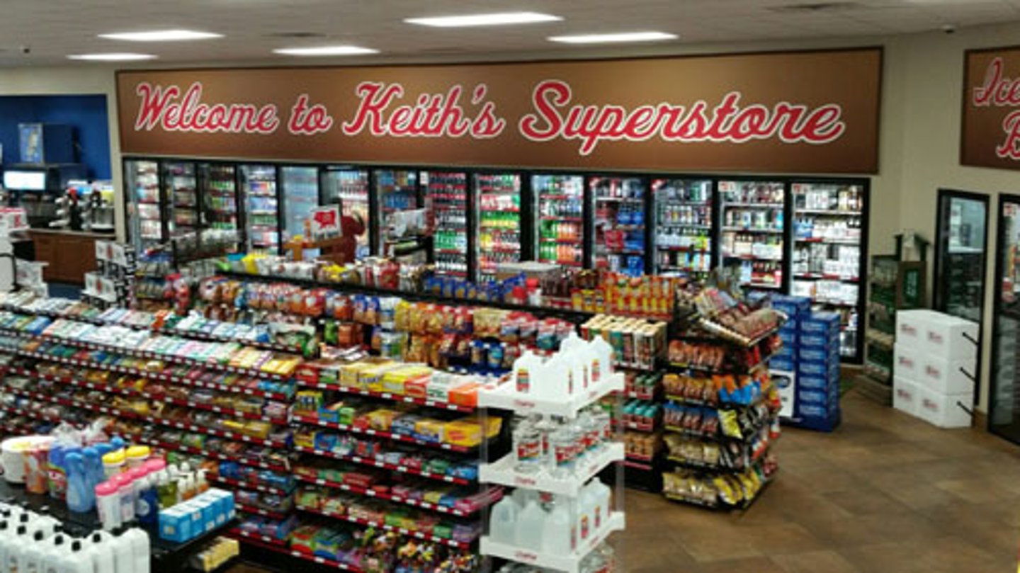 Inside a Keith Superstore's convenience store