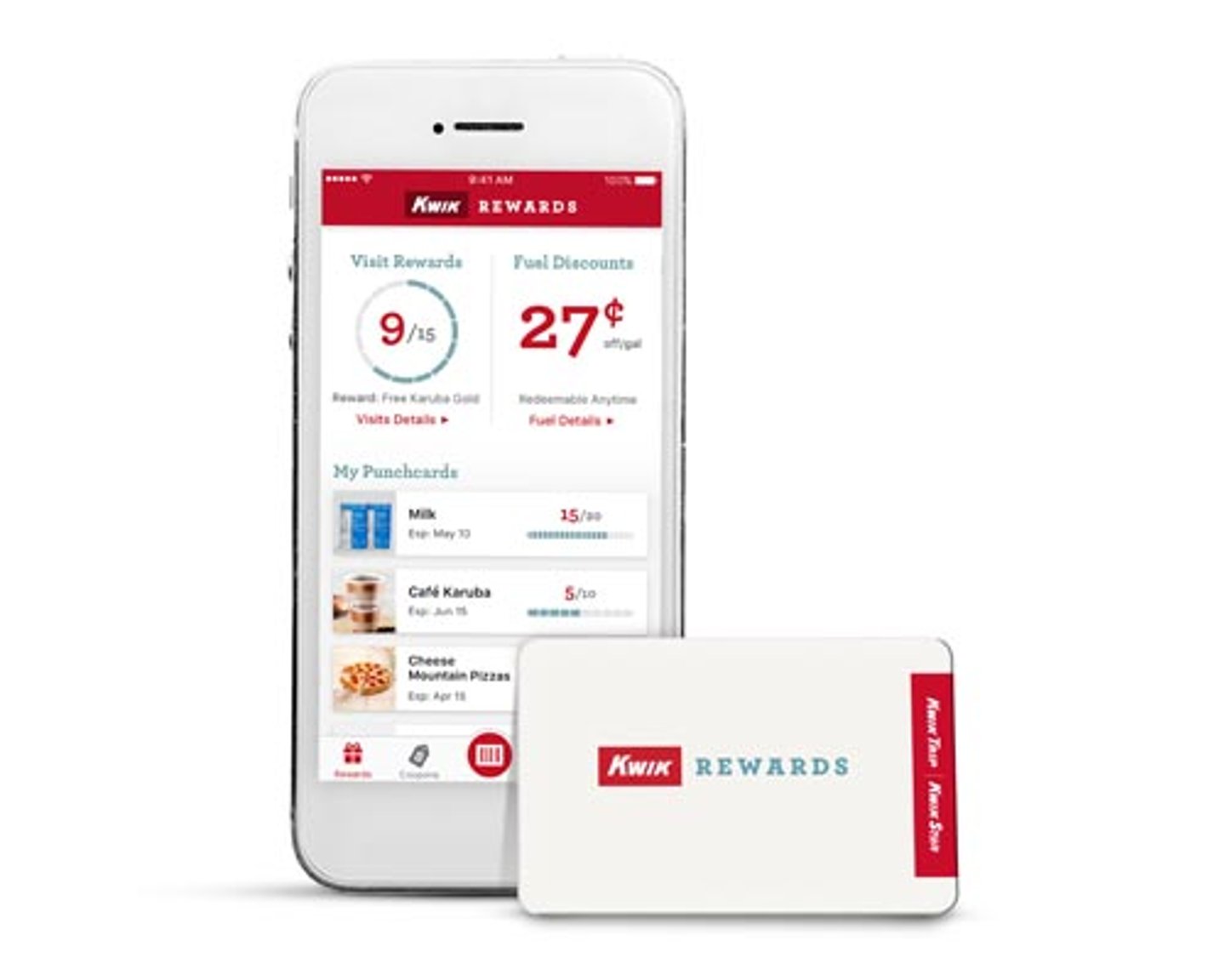 Kwik Trip's Kwik Rewards app