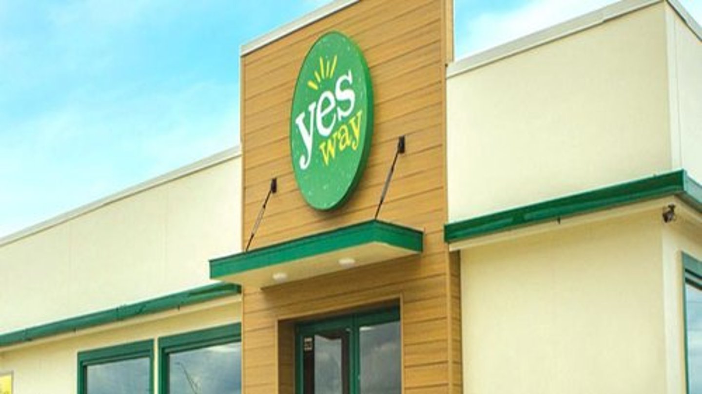 The outside of a Yesway c-store