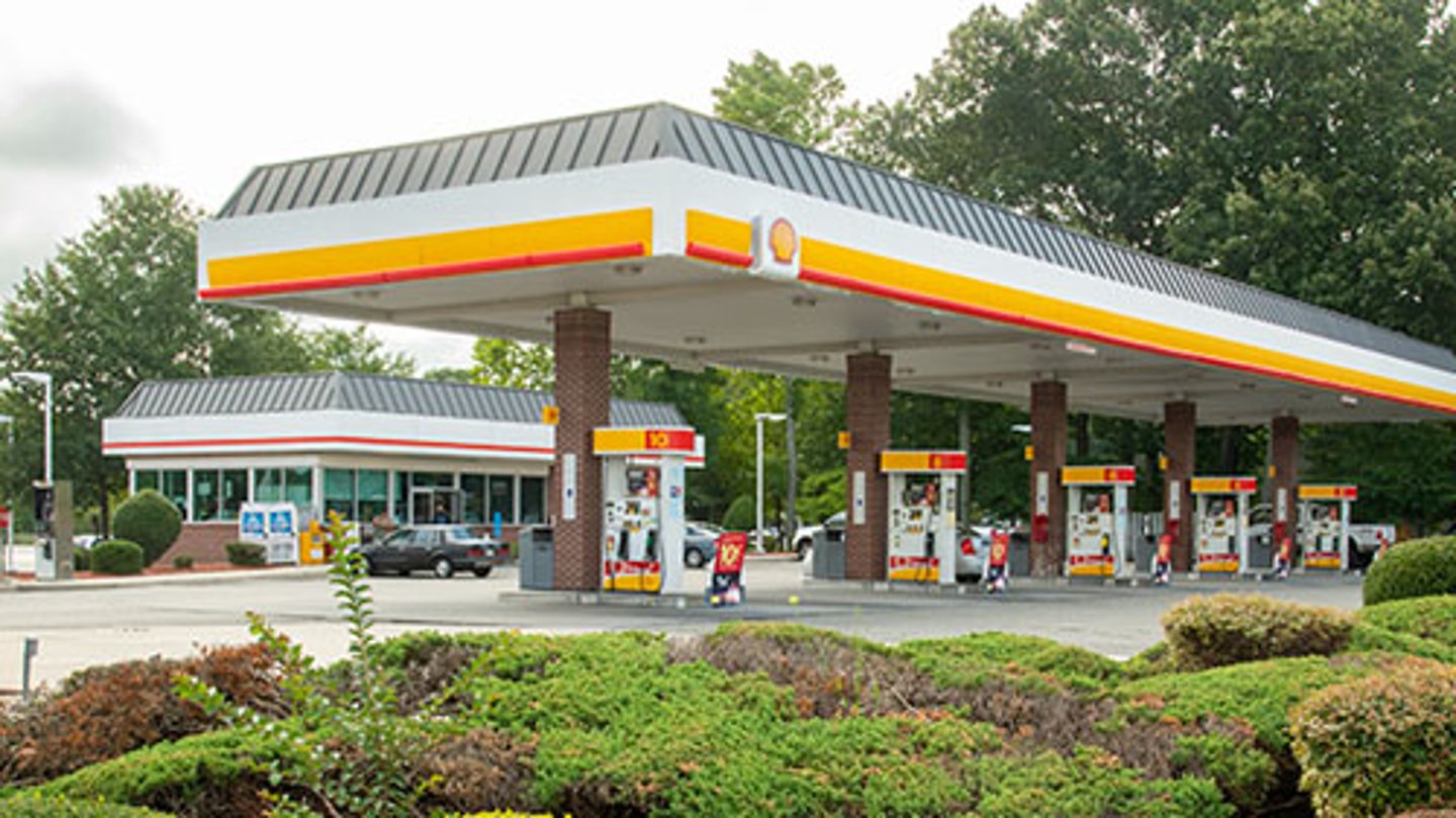 The c-store/gas station combination on George Washington Memorial Highway in Hayes, Va. is one of five sites up for sale.