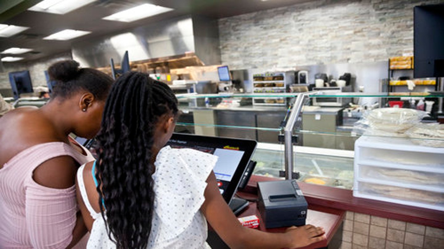 Customers use Rutter's touchscreen ordering kiosks that offer full customization of their food and beverage selections, with calorie and nutrition information.