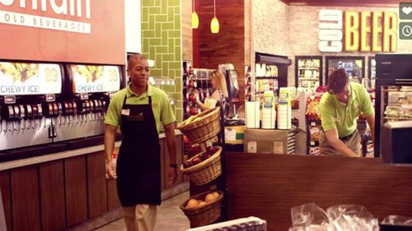 The inside of an Enmarket store