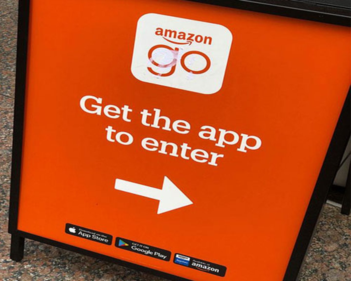 Amazon Go Chicago enter sign