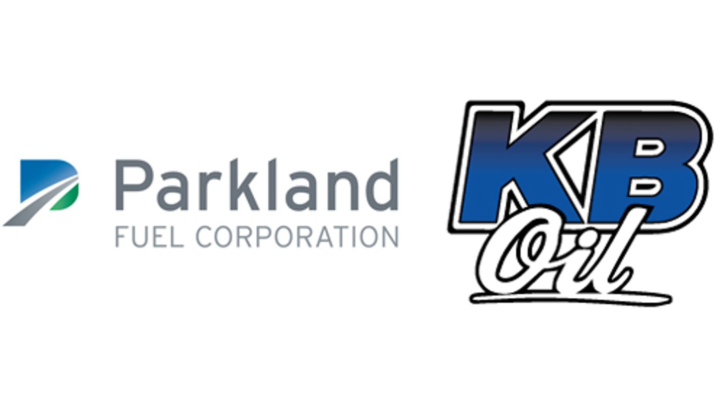 Logos for Parkland Fuel Corp and KB Oil