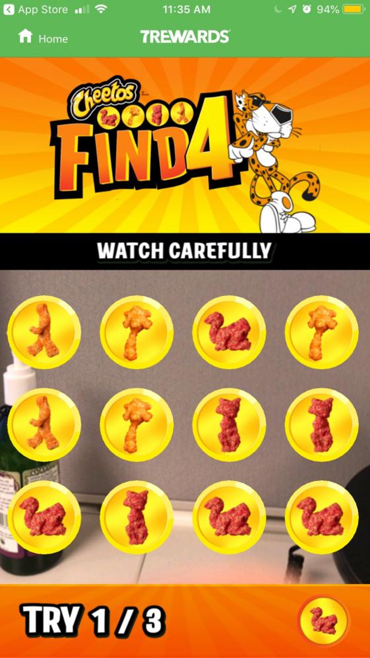 7Rewards "Cheetos Find Four"