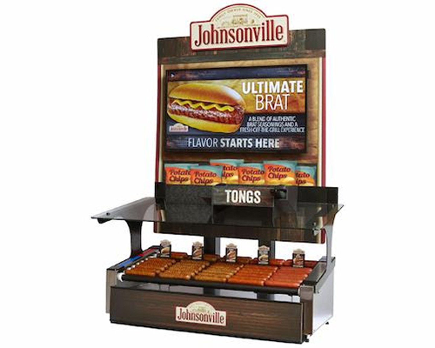 Johnsonville Digital Roller Grill Merchandiser