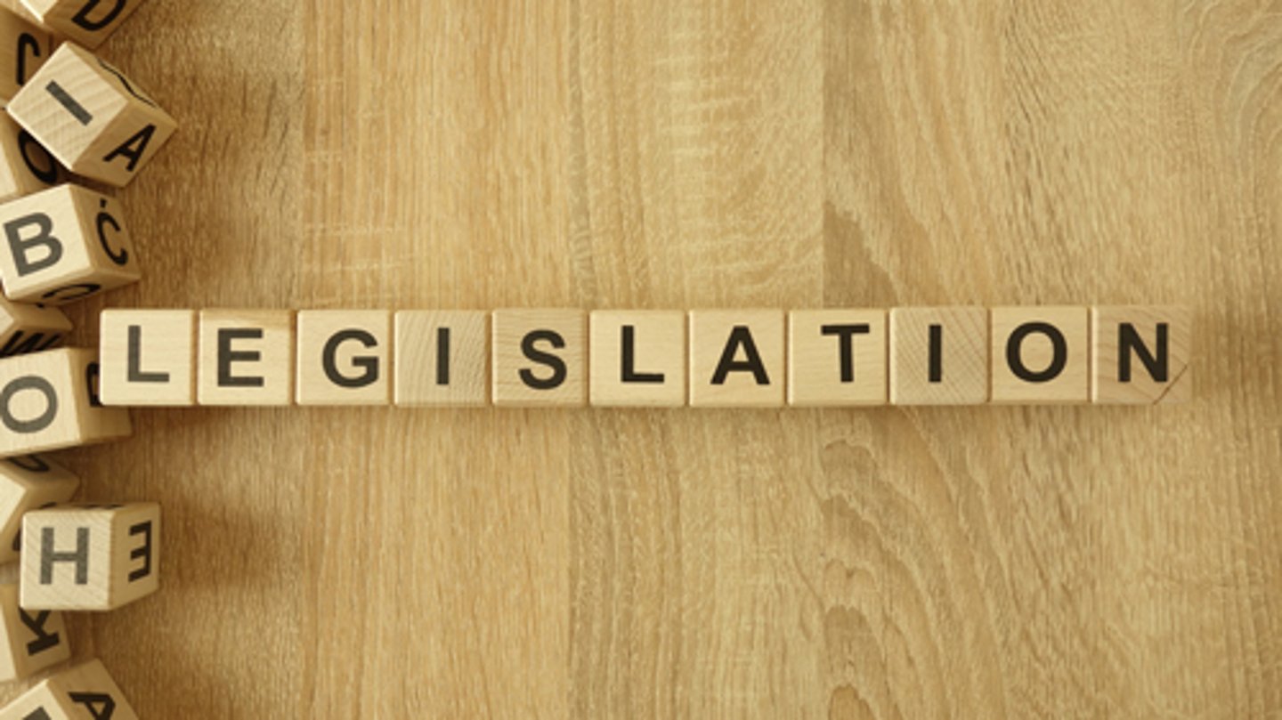 legislation spelled out in tiles