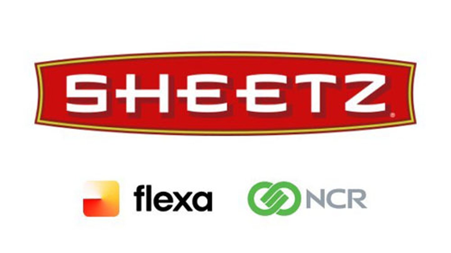 Sheetz, Flexa and NCR logos