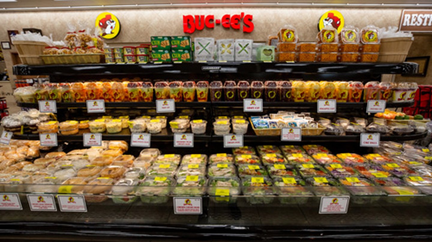 Grab and go food at Buc-ee's Kentucky