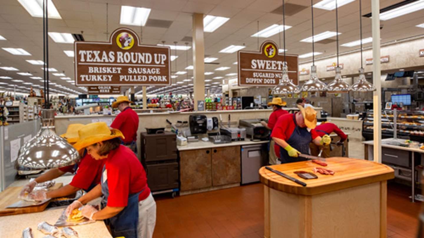 Texas Roundup food counter in Buc-ee's Kentucky