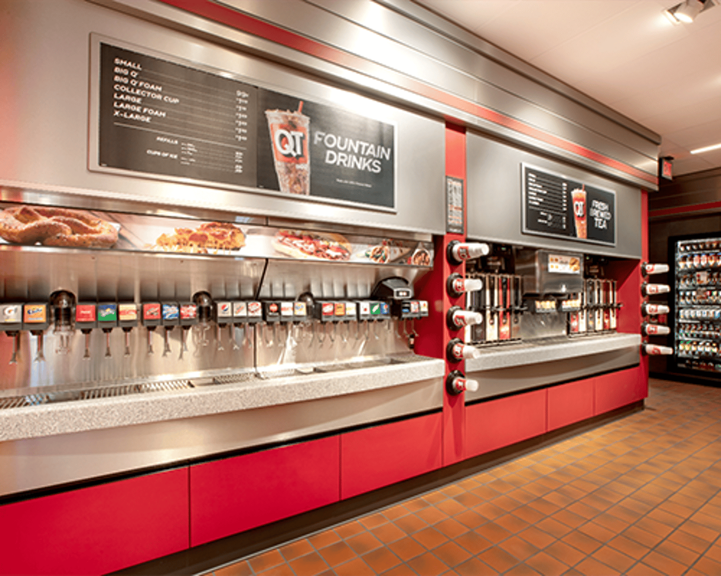 Fountain Area in QuikTrip 