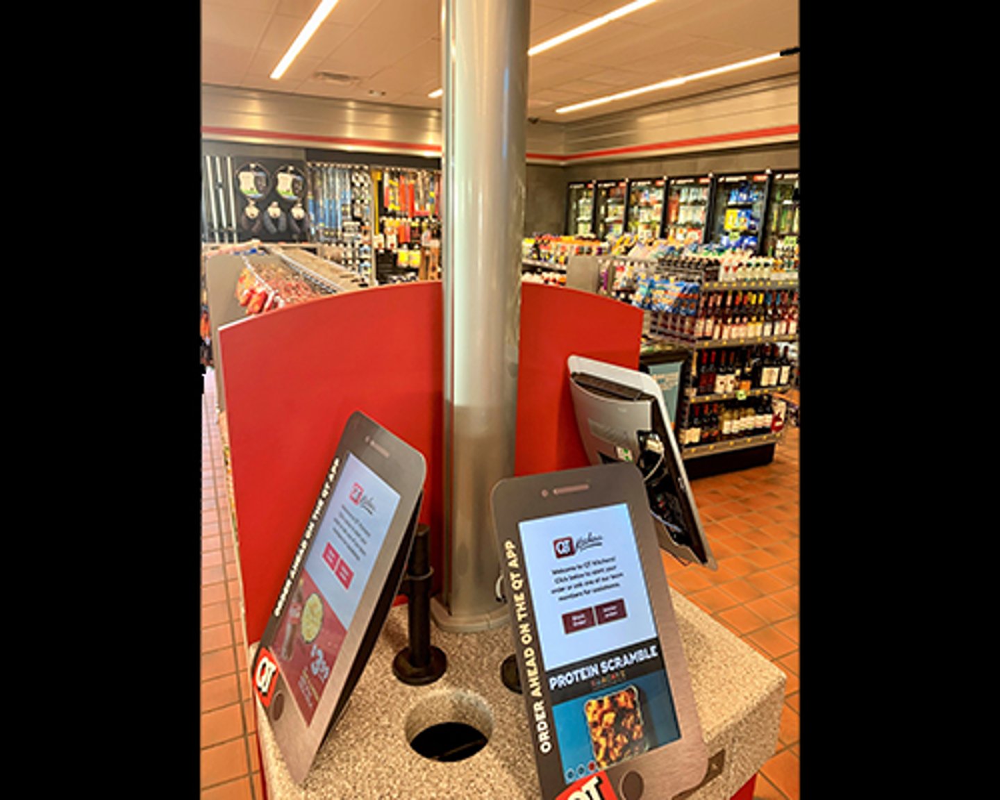 QuikTrip food ordering kiosk