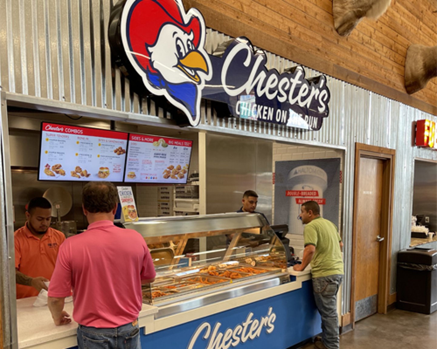 the Chester's Chicken counter at Fuel City