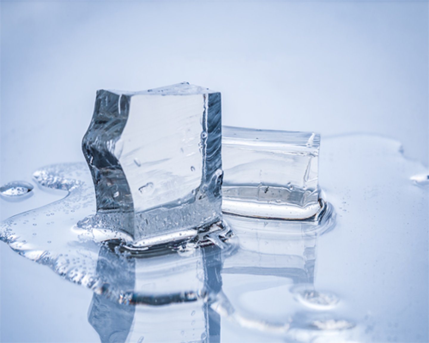 melting ice cubes