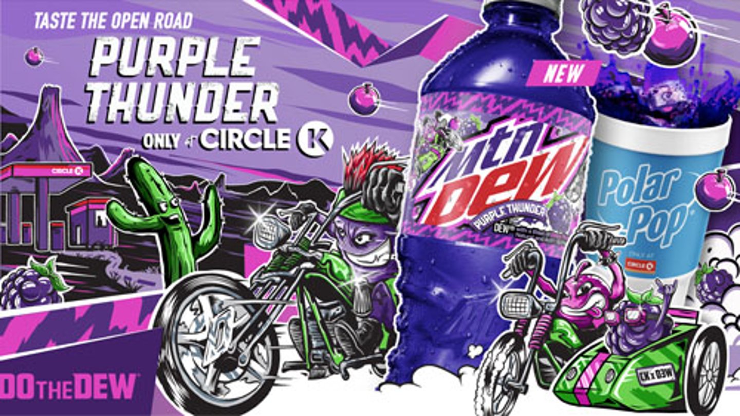 promo for Circle K and MTN Dew exclusive flavor