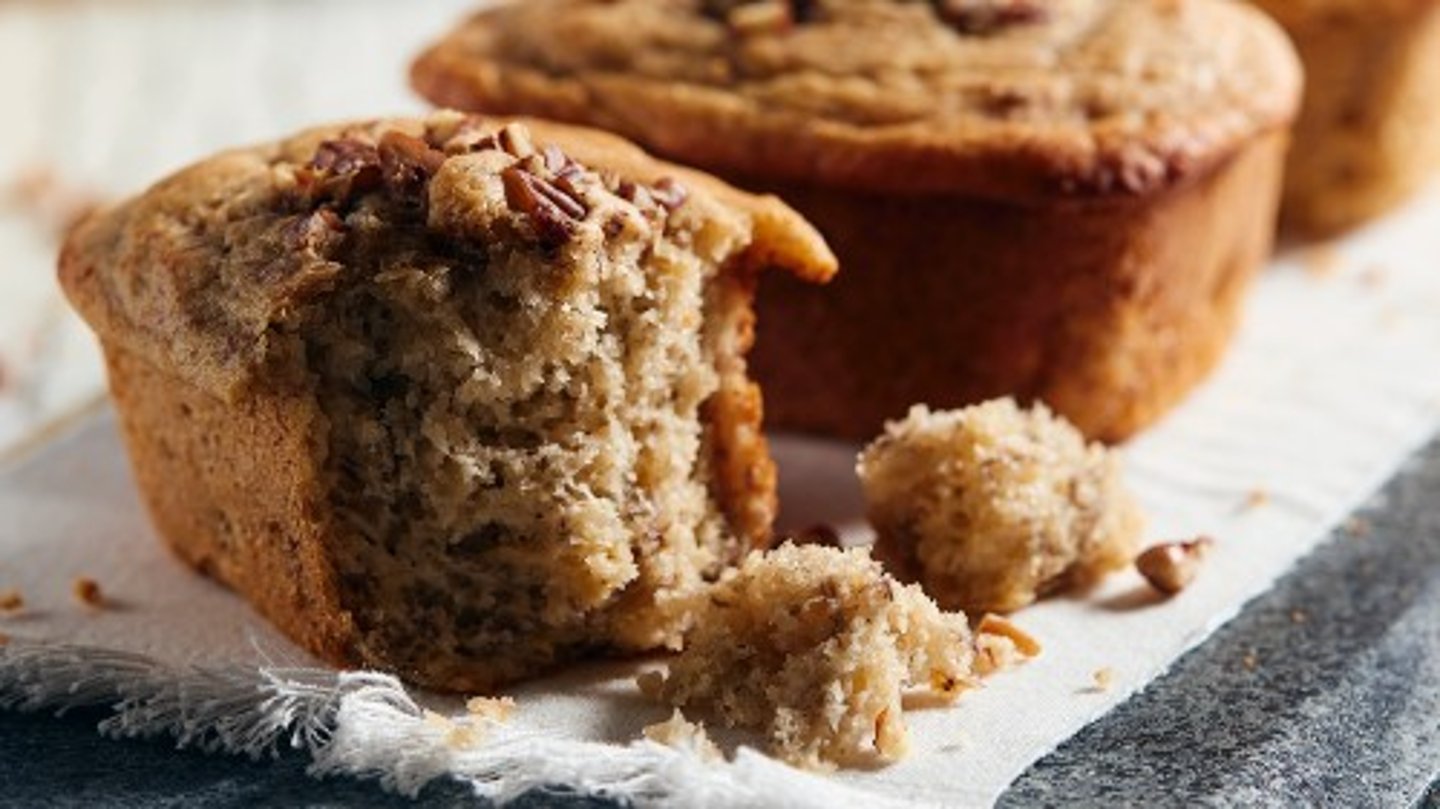 Banana bread loaves on a tray