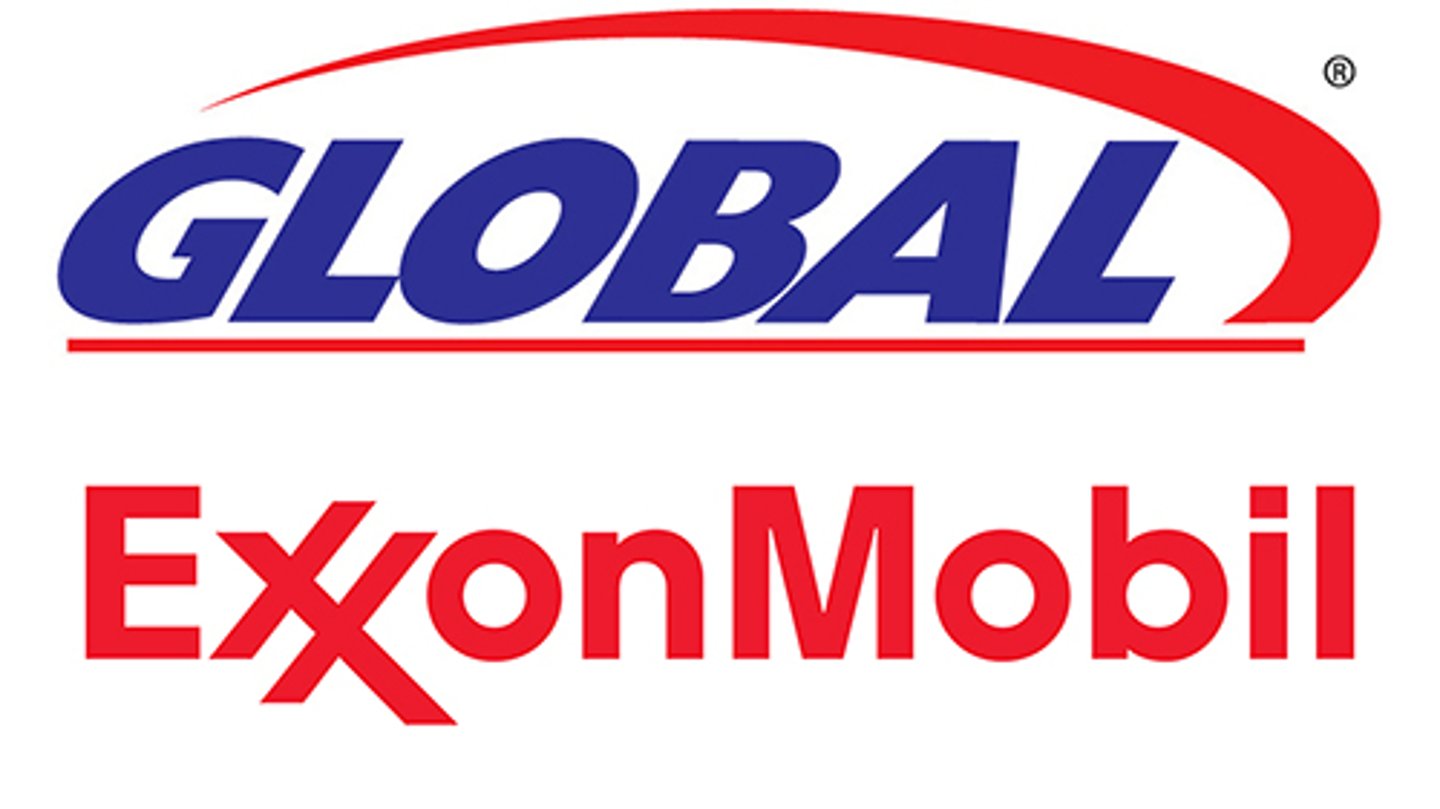 Global Partners & ExxonMobil logos