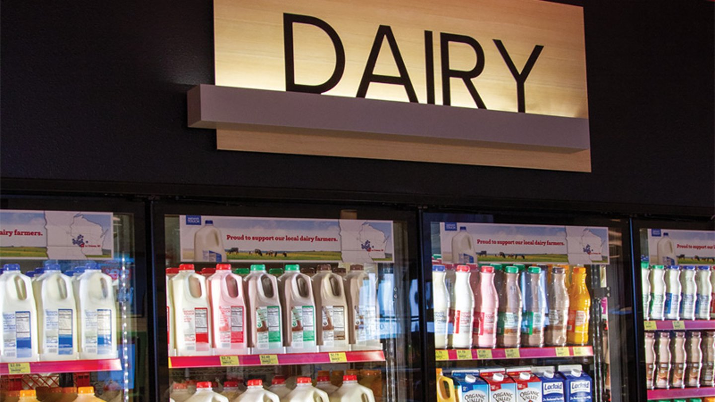 Kwik Trip's dairy cooler