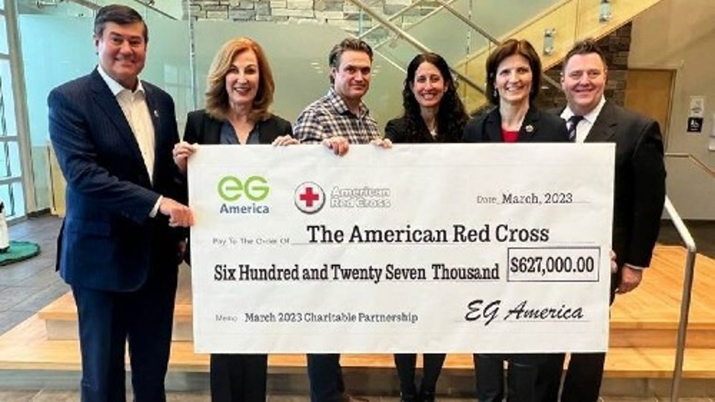 EG America Donation to the American Red Cross