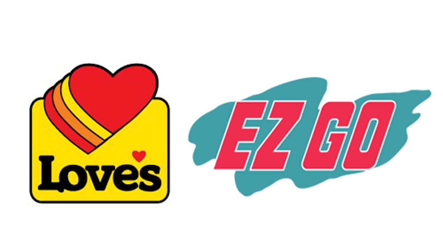 Love's & EZ GO logos