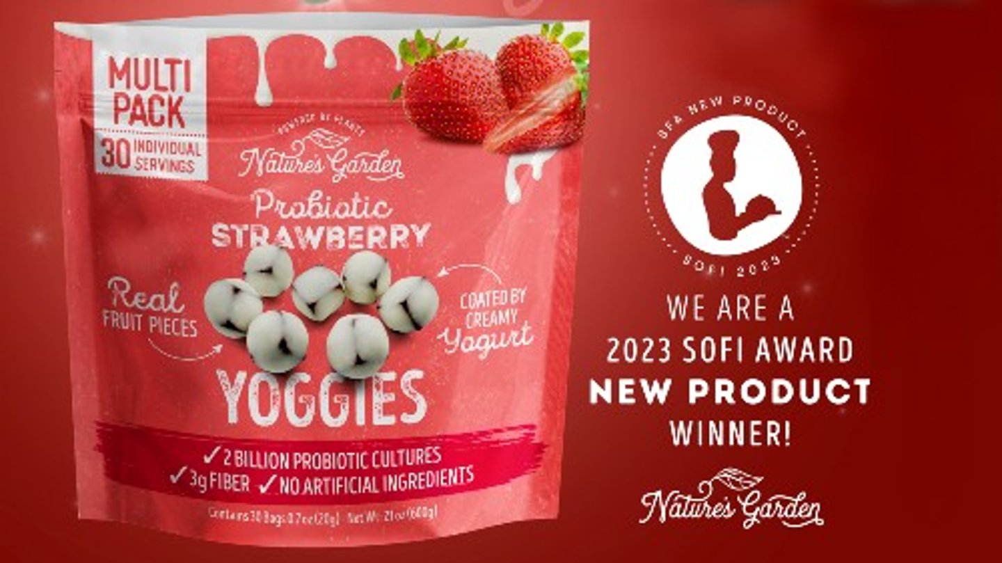 Nature's Garden Yoggies Sofi Award Winner banner 