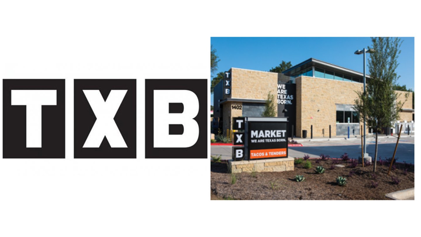 TXB logo and a TXB convenience store