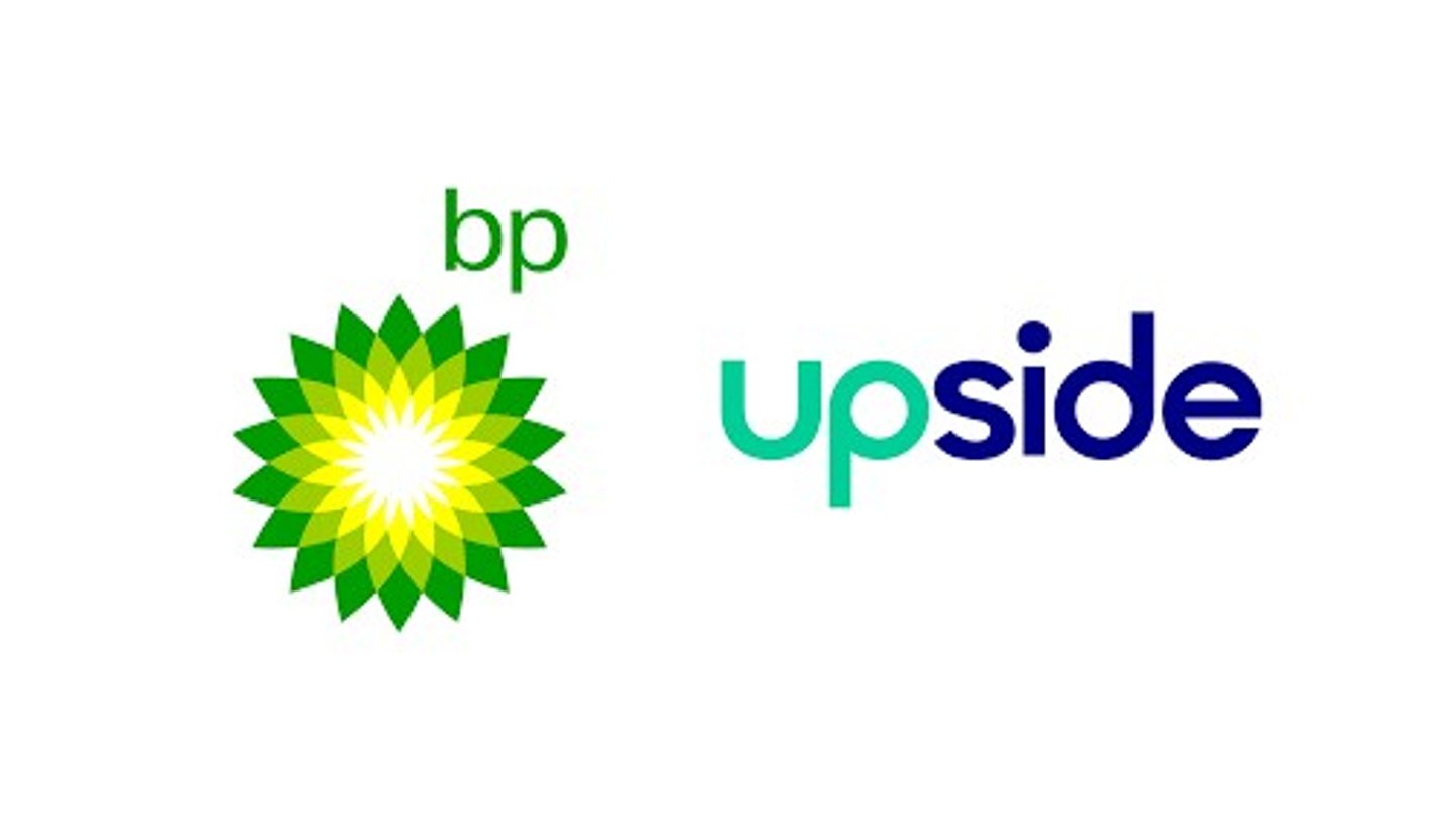 BP and Upside logos