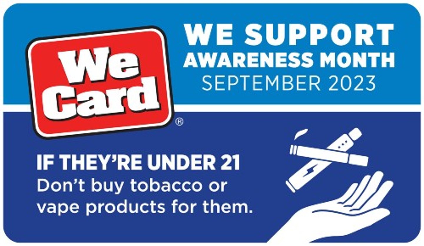 We Card Awareness Month 2023 banner