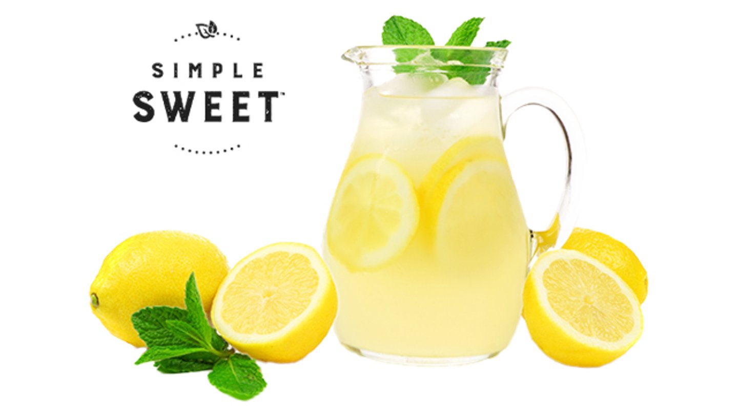 A pitcher of Simple Sweet Lemonade 